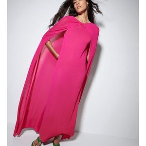 NWT Zara Dress with Cape Limited Edition, Medium